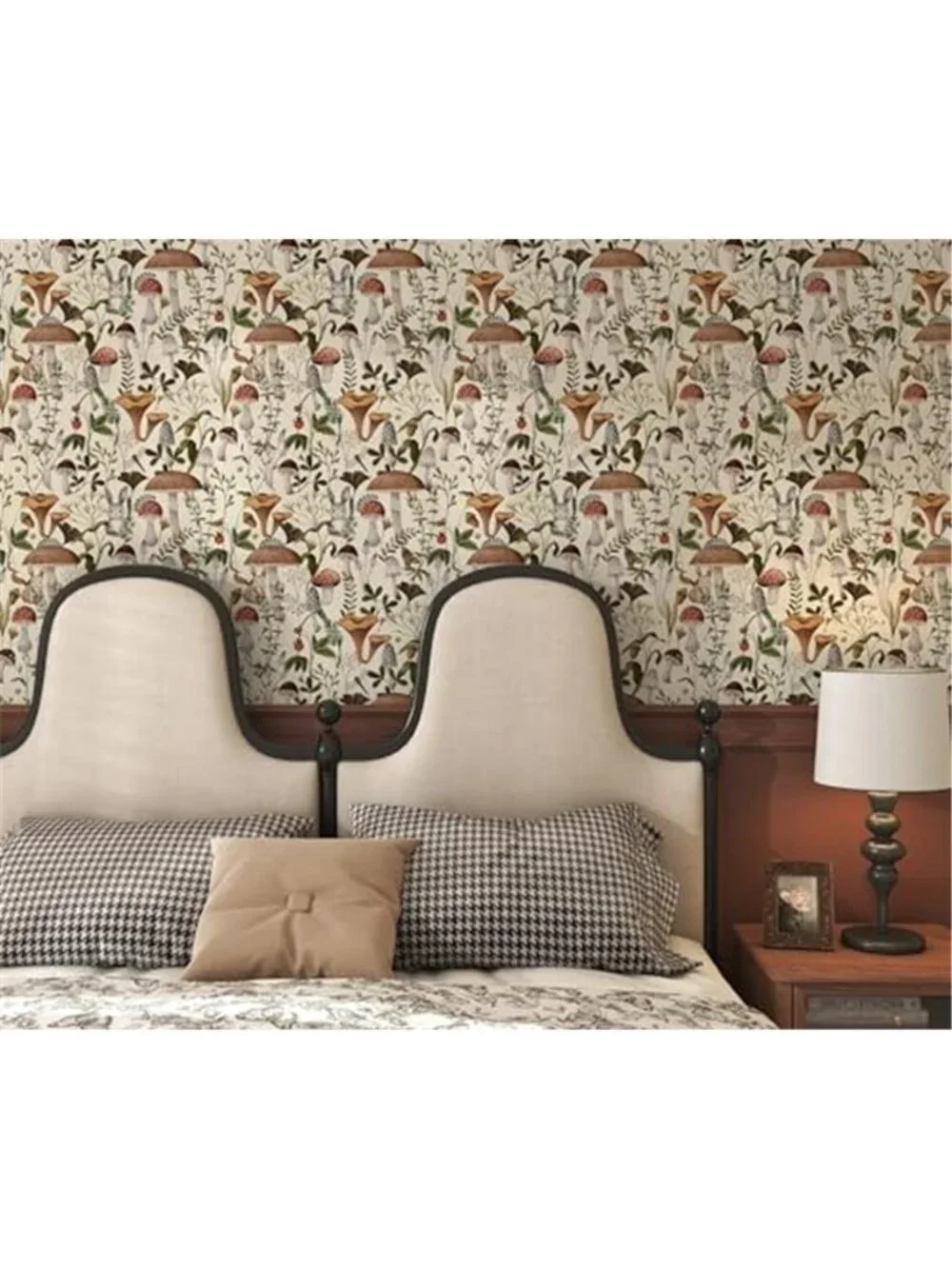 Boho Mushroom Peel And Stick Wallpaper Removable Contact Paper Forest Decor